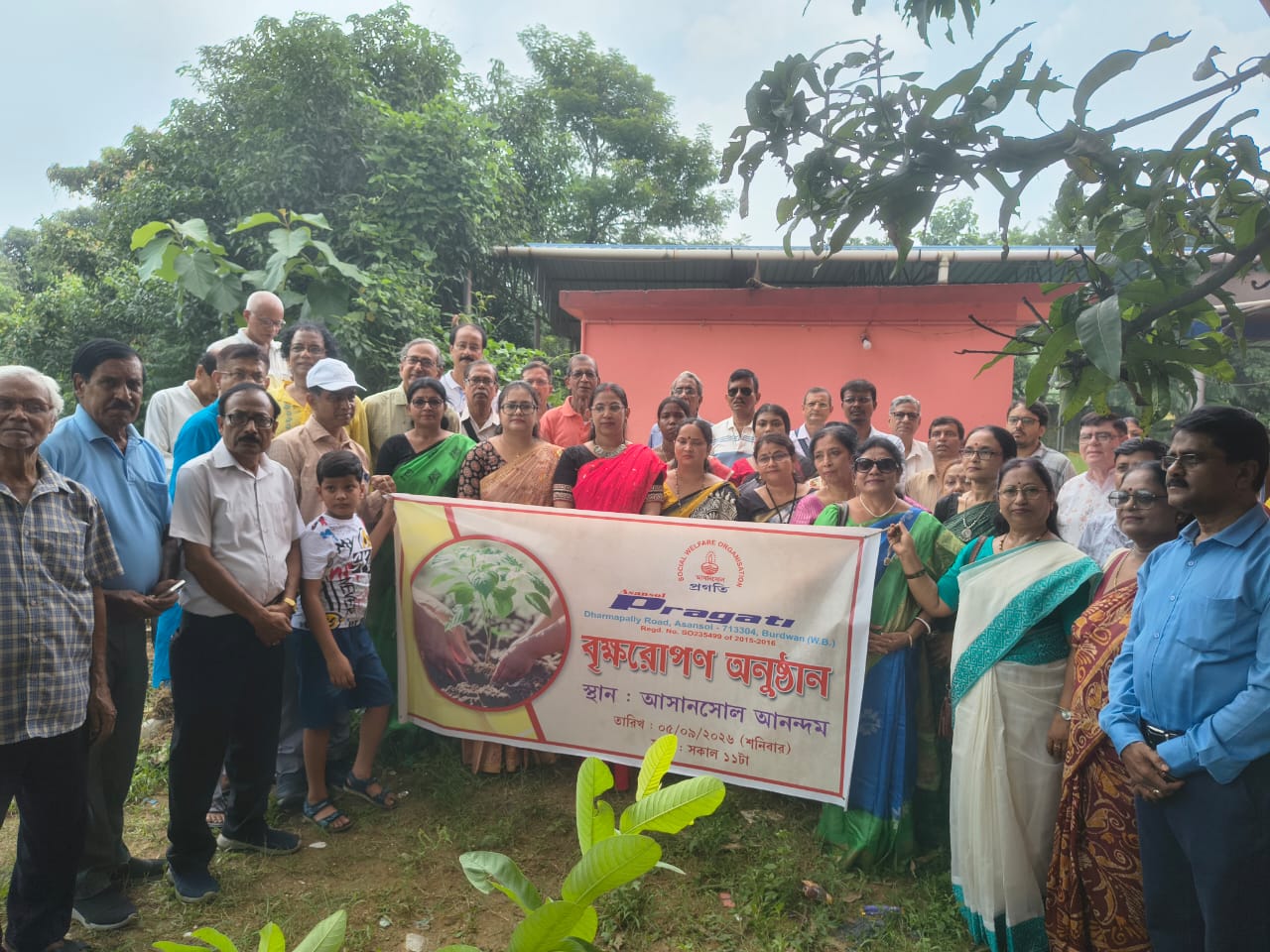 Volunteers at a charity drive