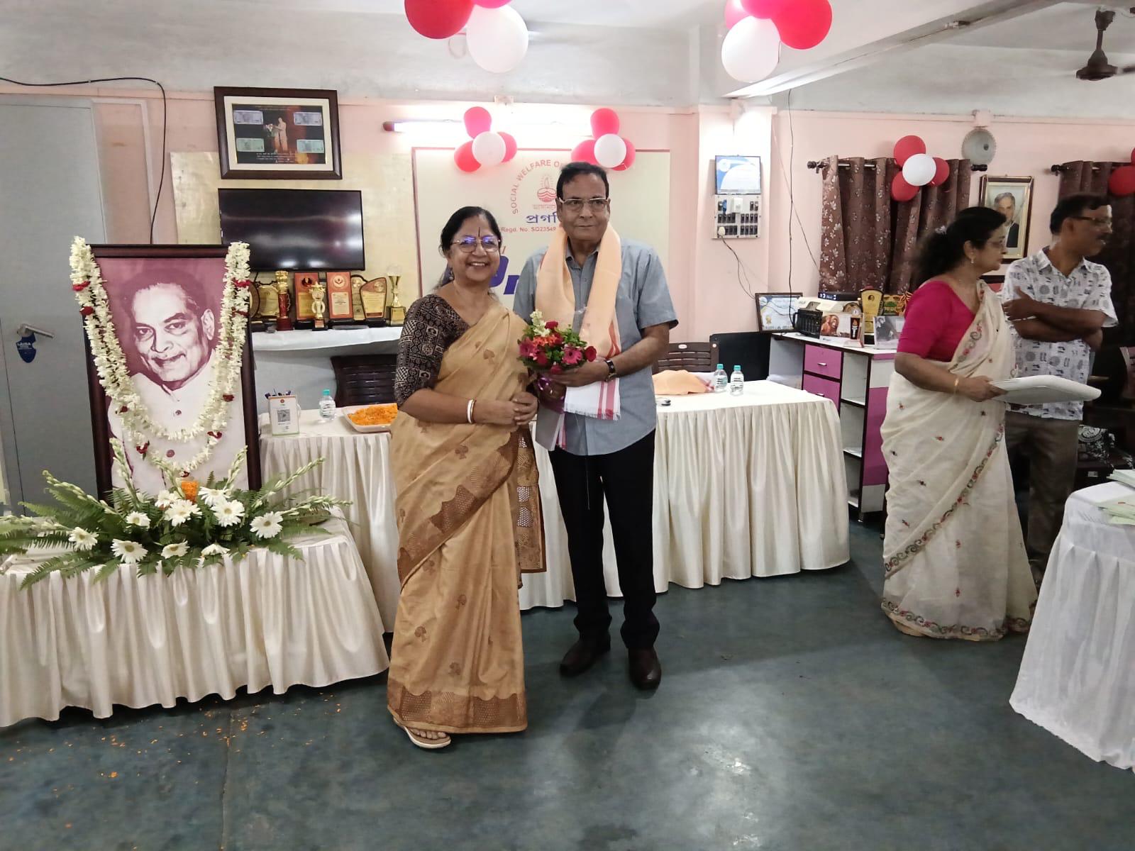 Volunteers at a charity drive