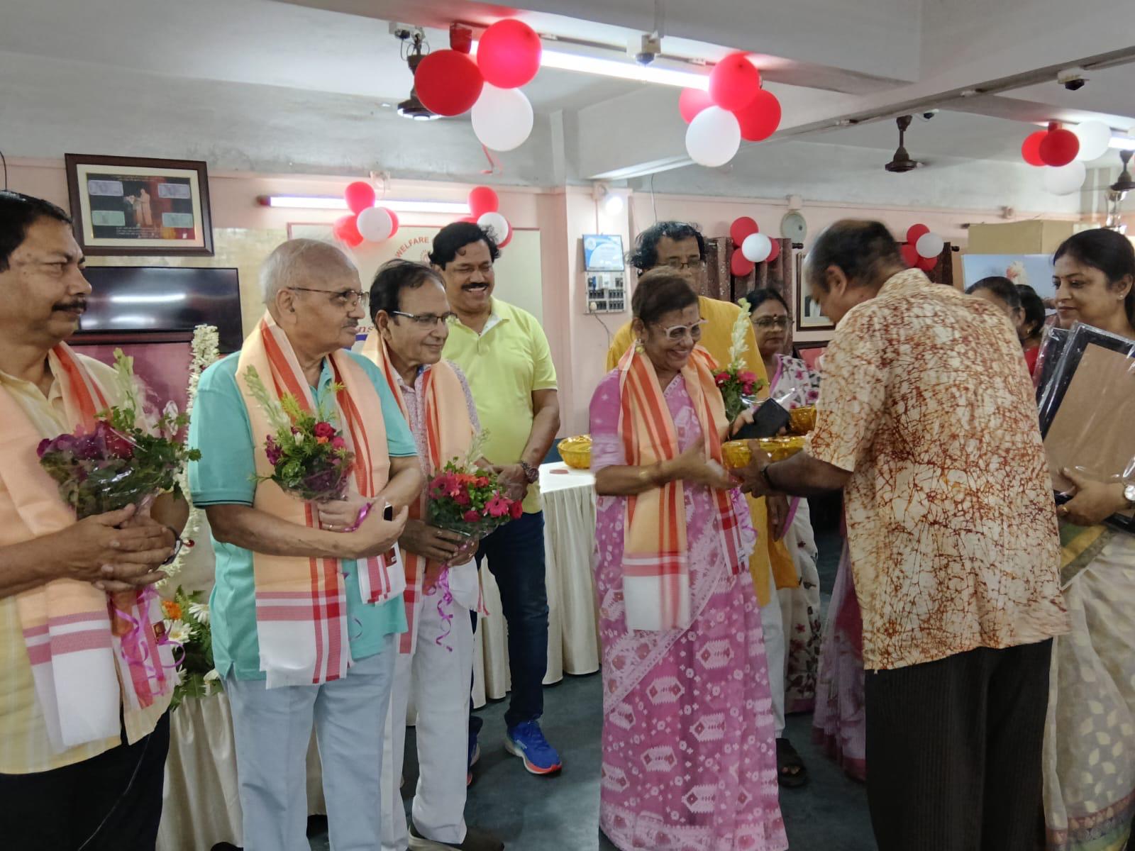 Volunteers at a charity drive