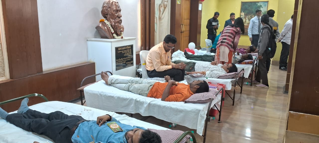 Volunteers at a charity drive