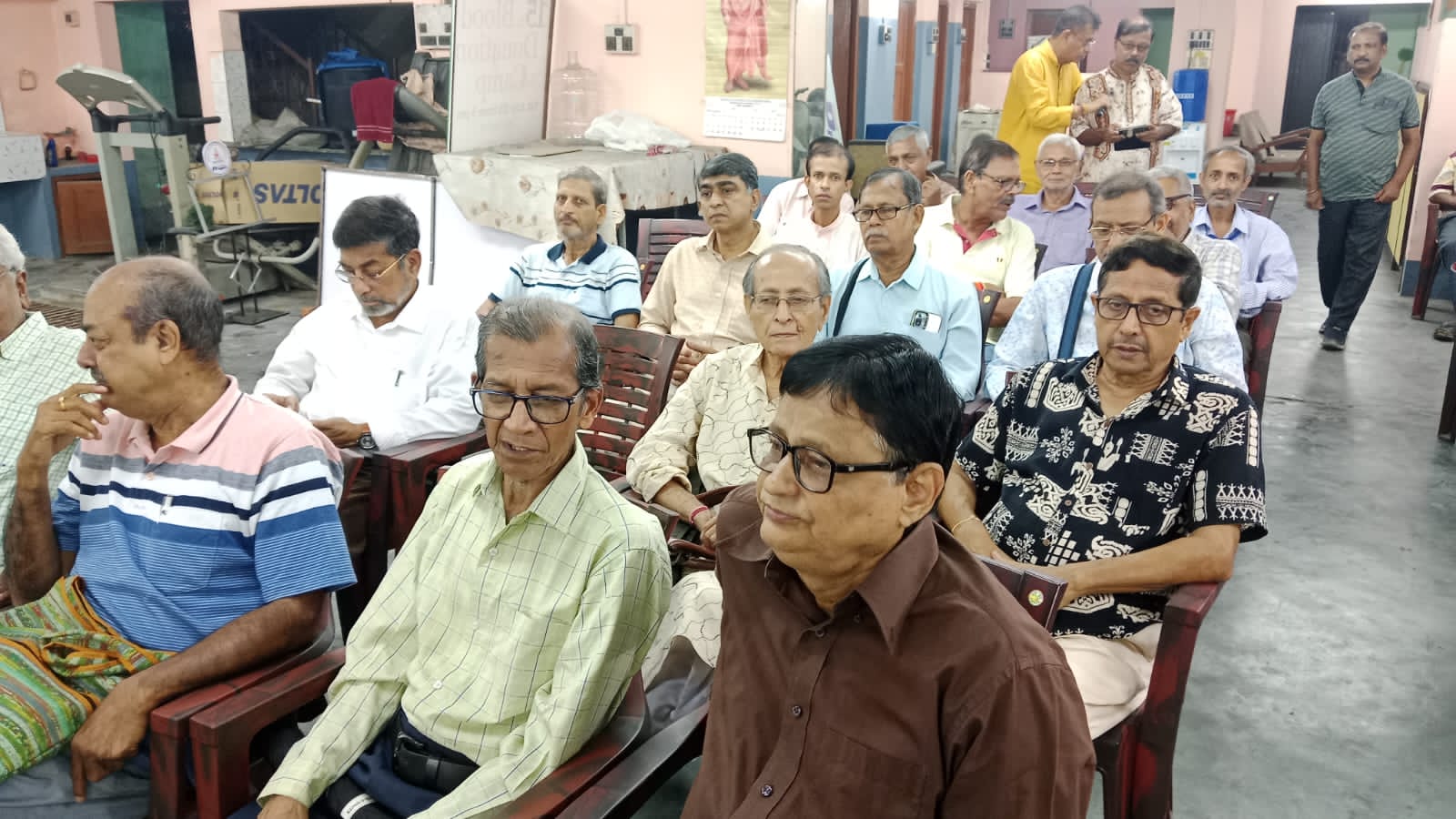 Volunteers at a charity drive