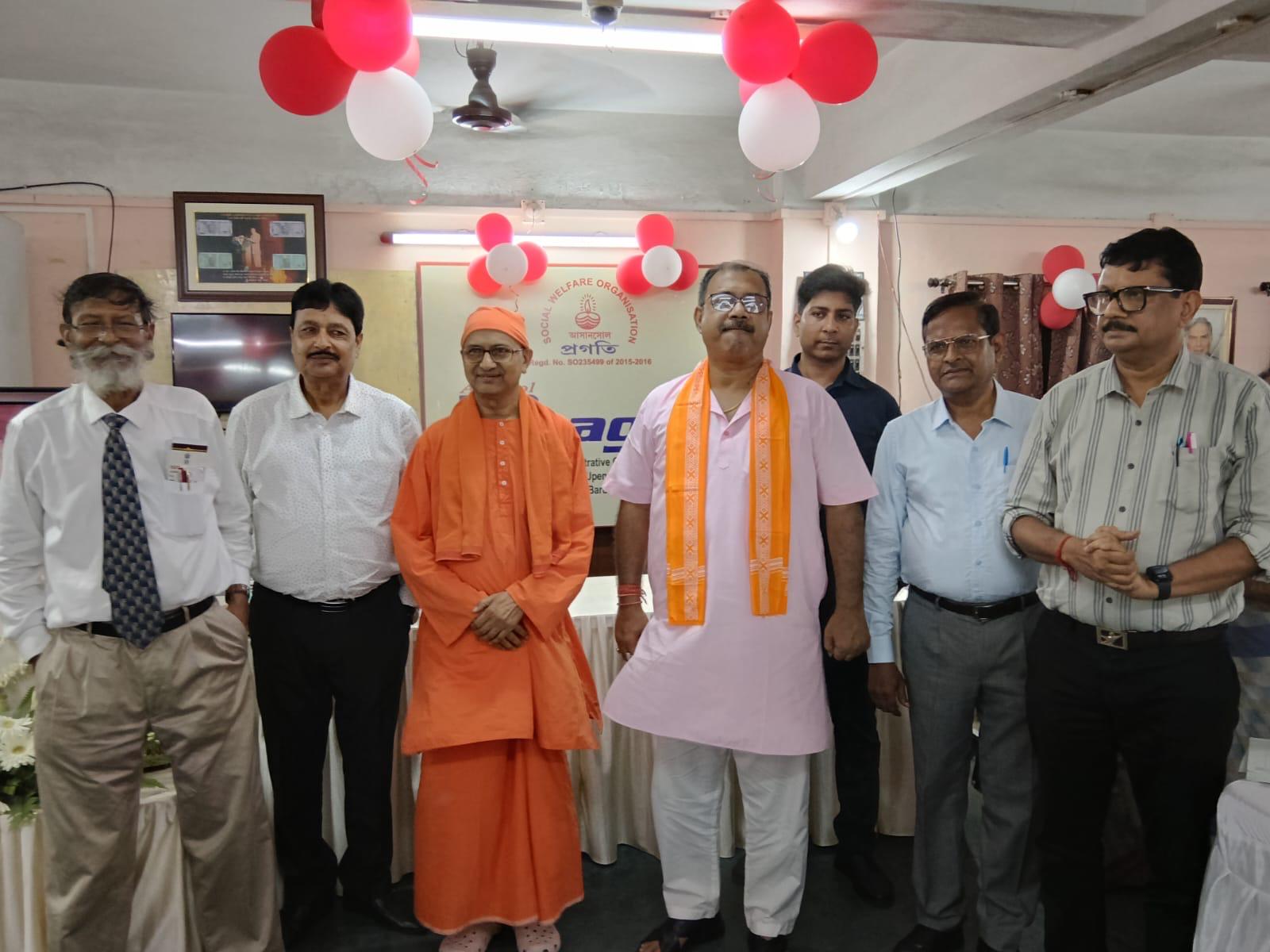 Volunteers at a charity drive