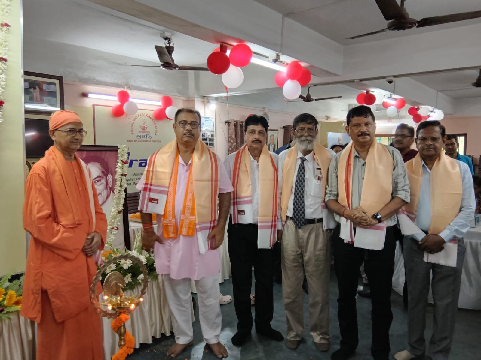 Volunteers at a charity drive