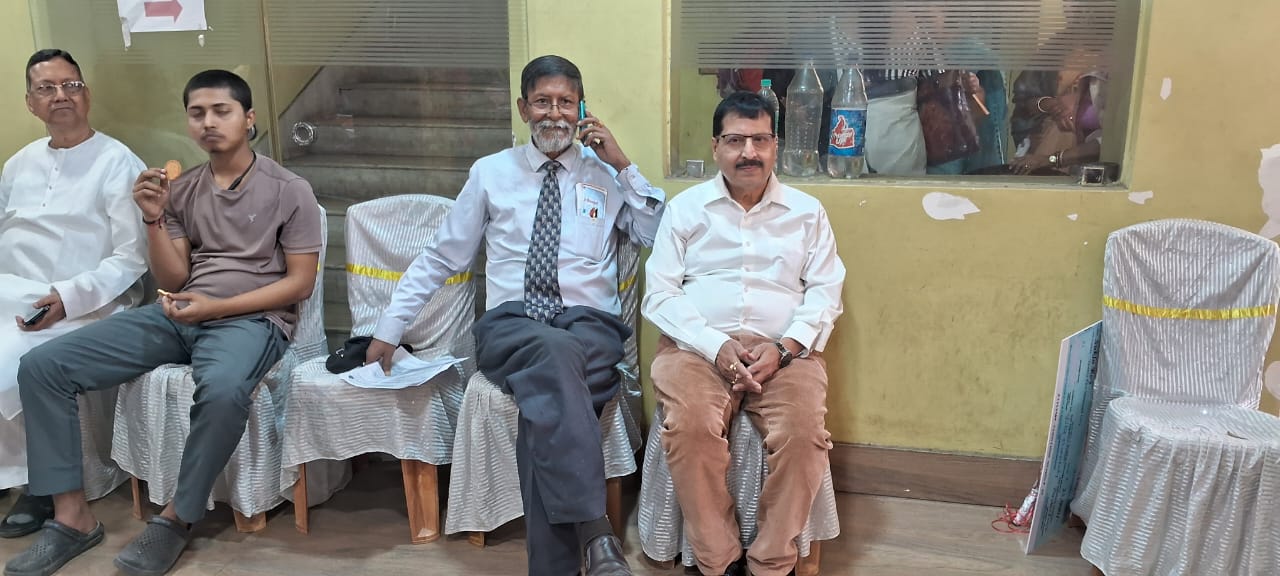 Volunteers at a charity drive