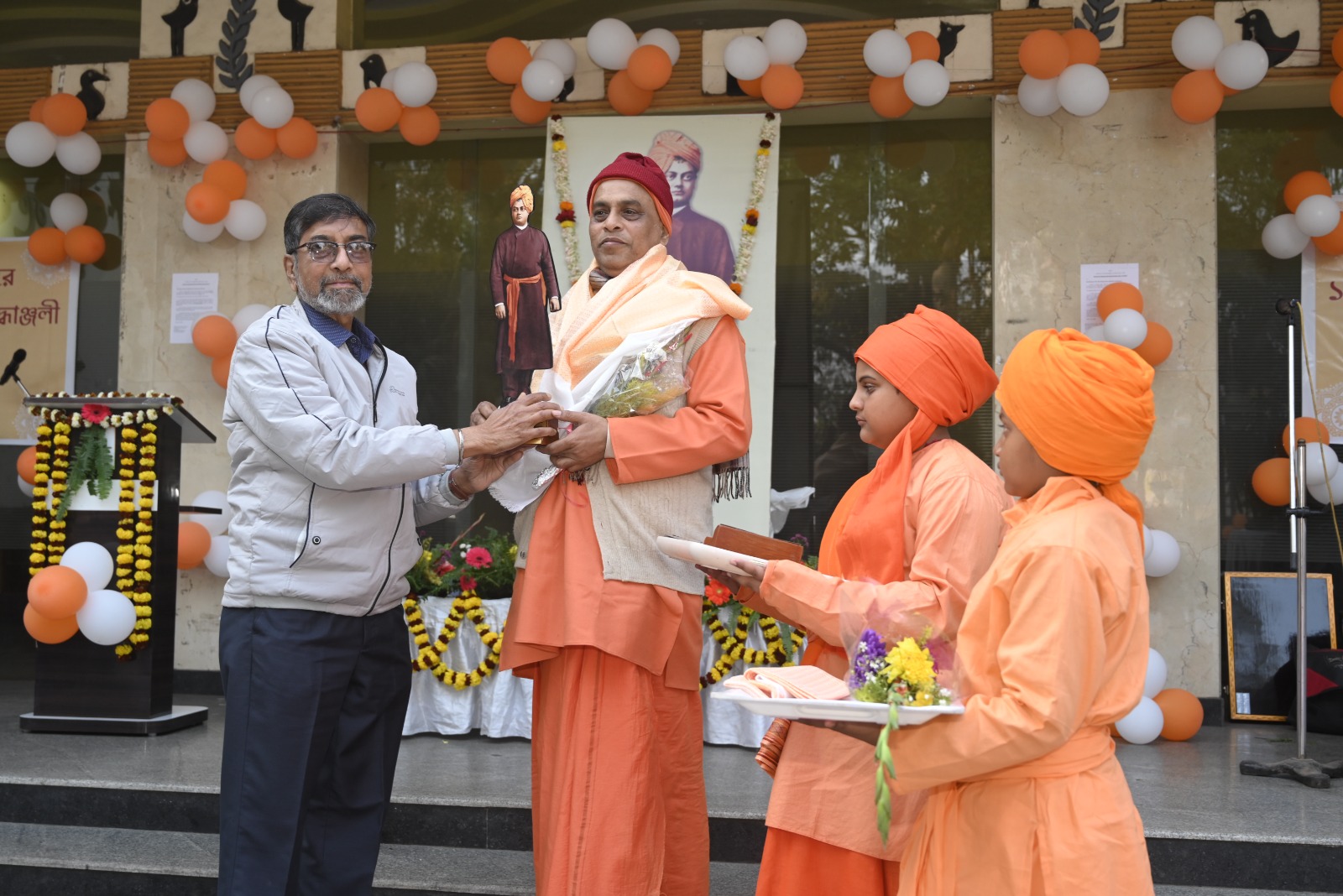 Volunteers at a charity drive