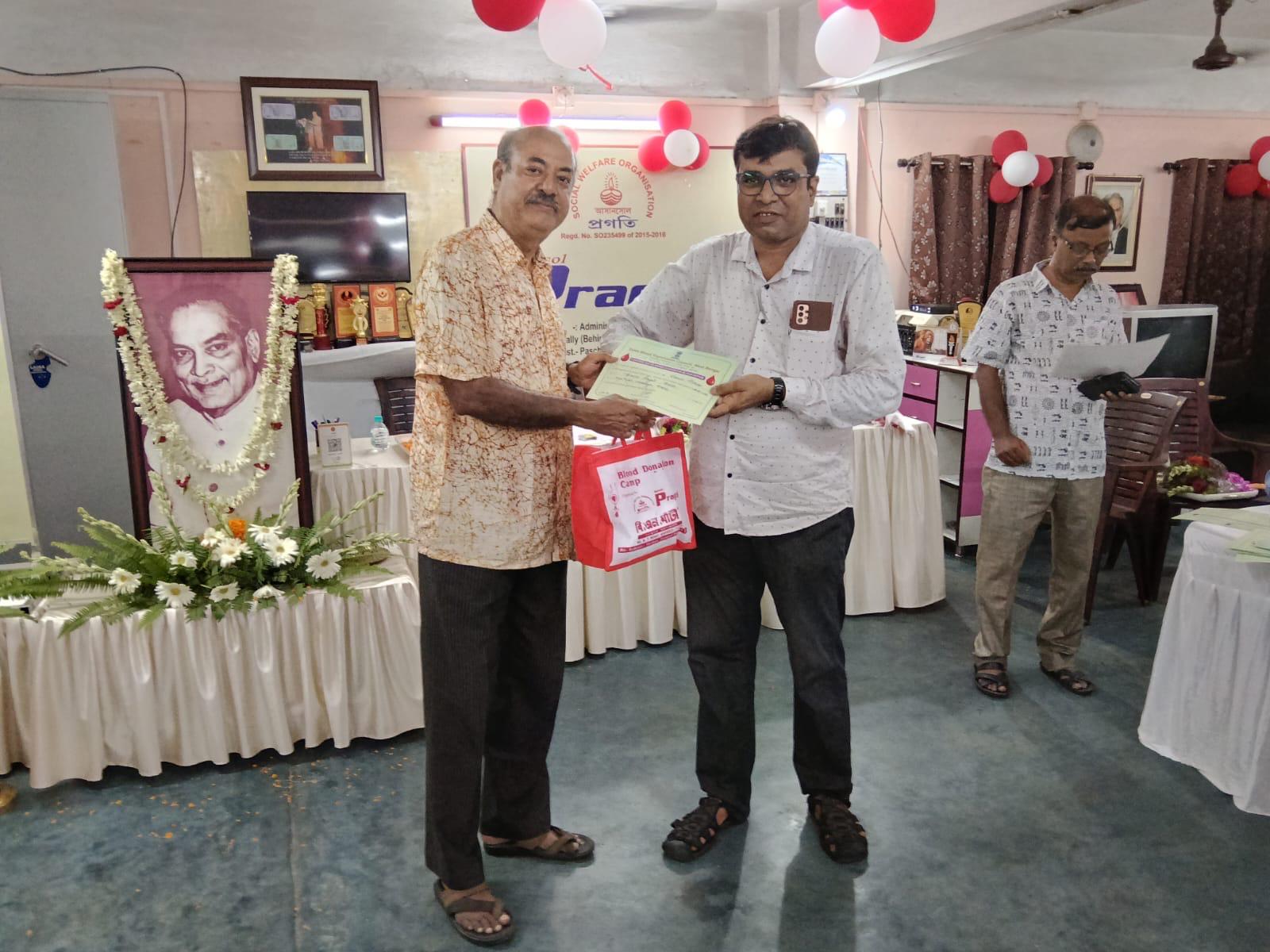 Volunteers at a charity drive