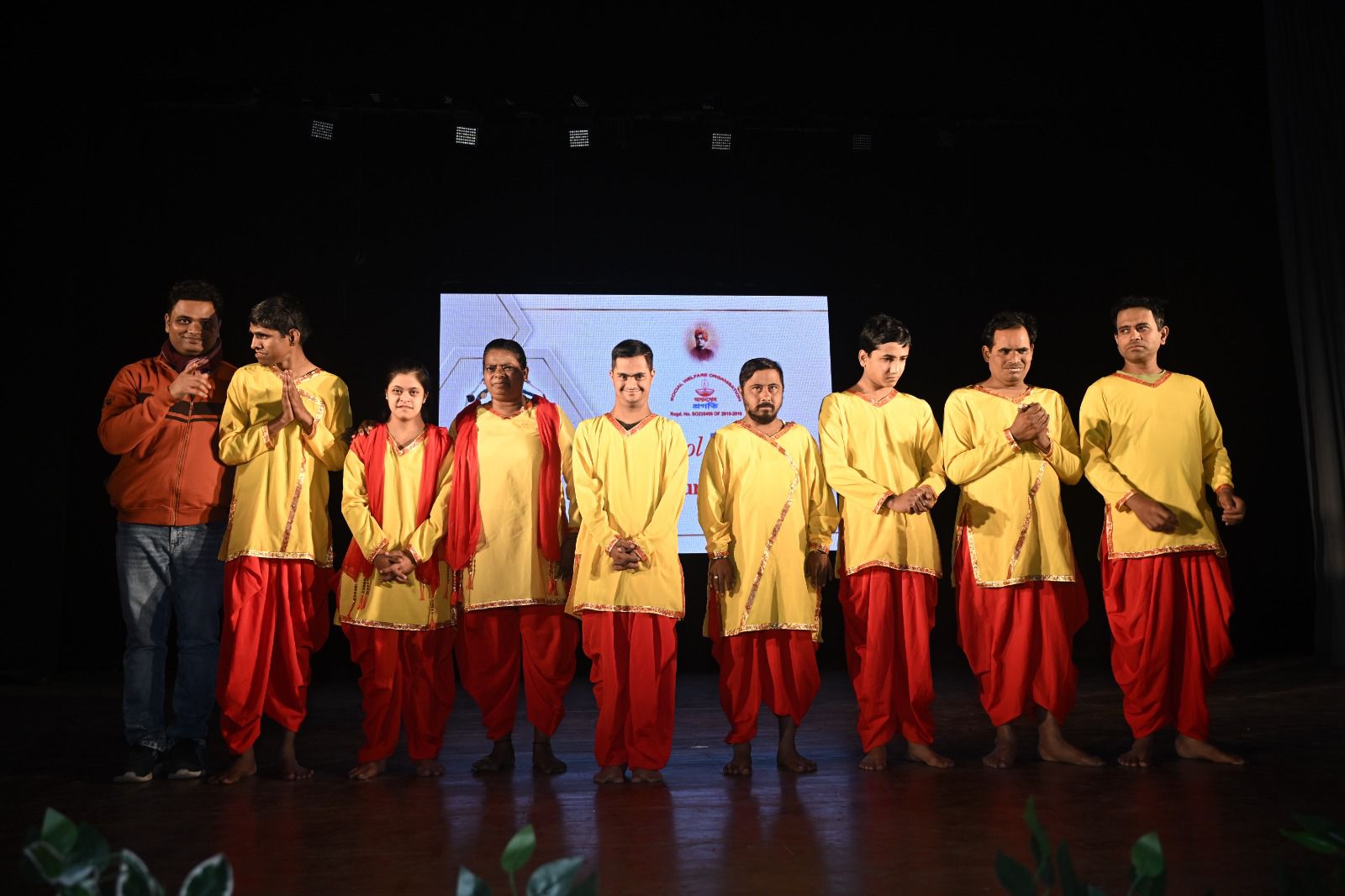 Volunteers at a charity drive