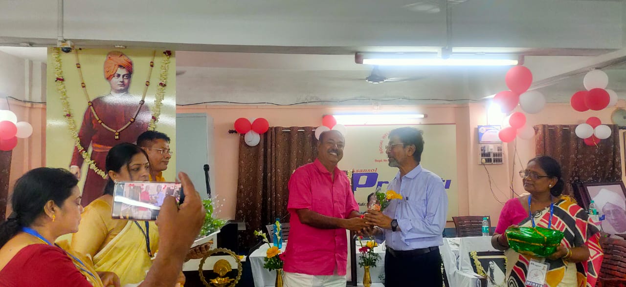 Volunteers at a charity drive