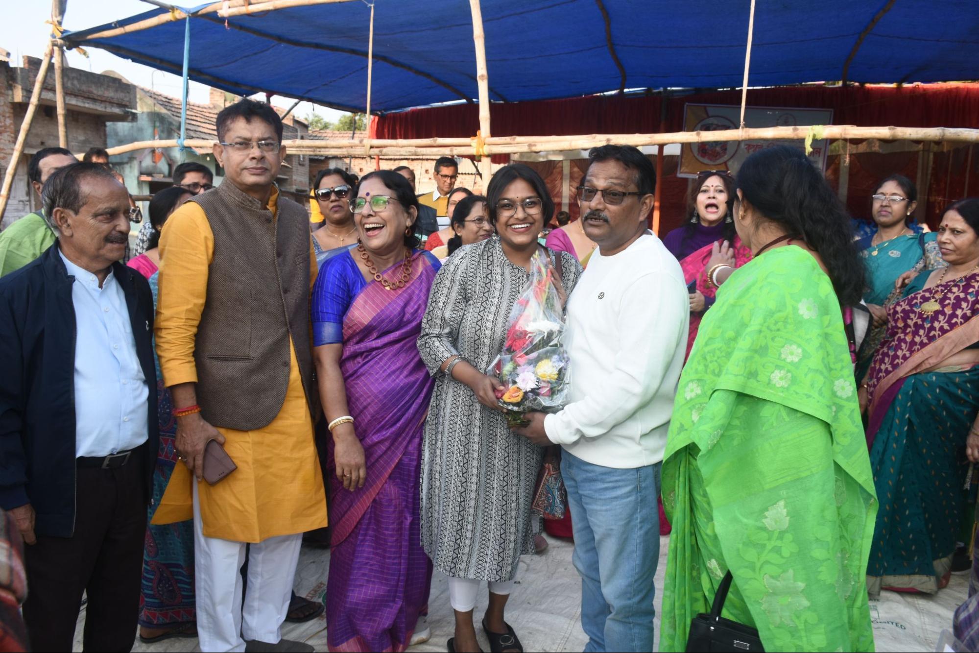 Volunteers at a charity drive