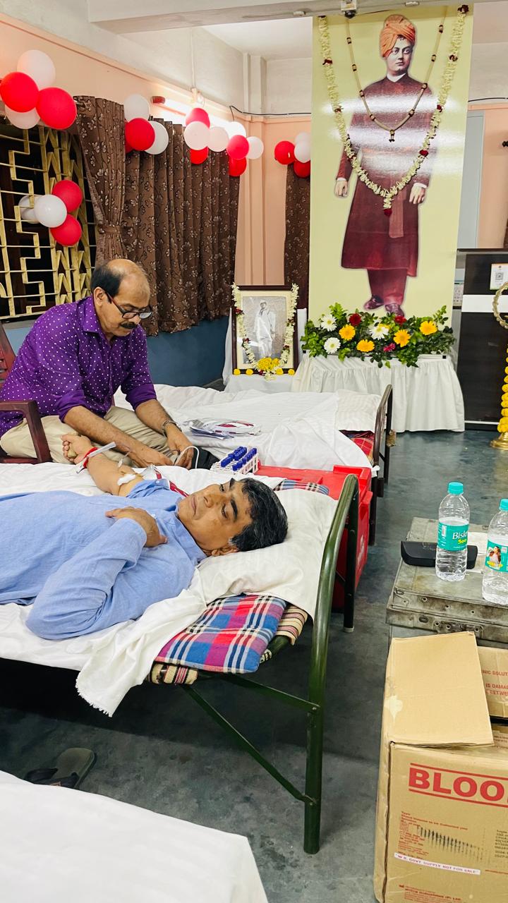 Volunteers at a charity drive