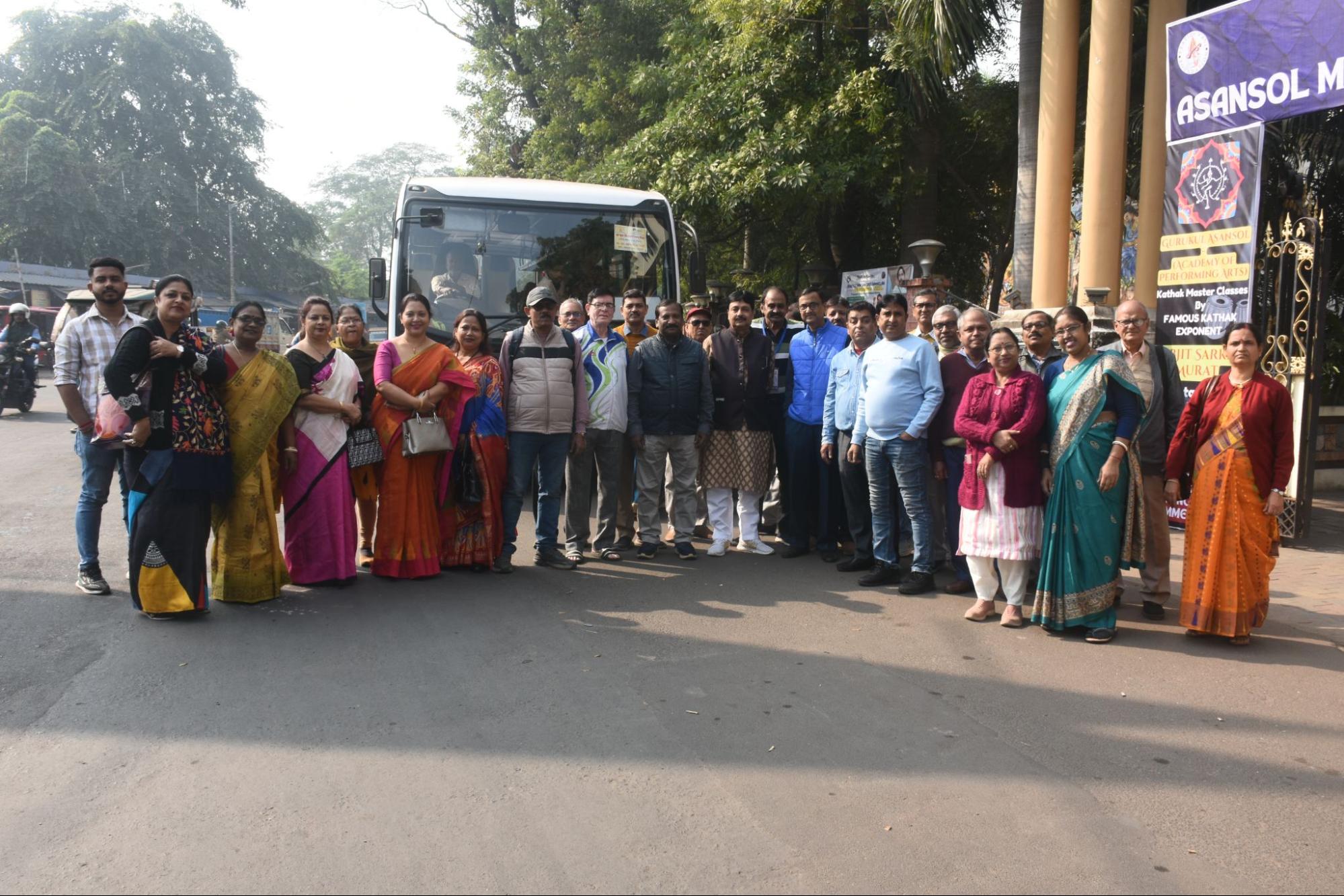 Volunteers at a charity drive