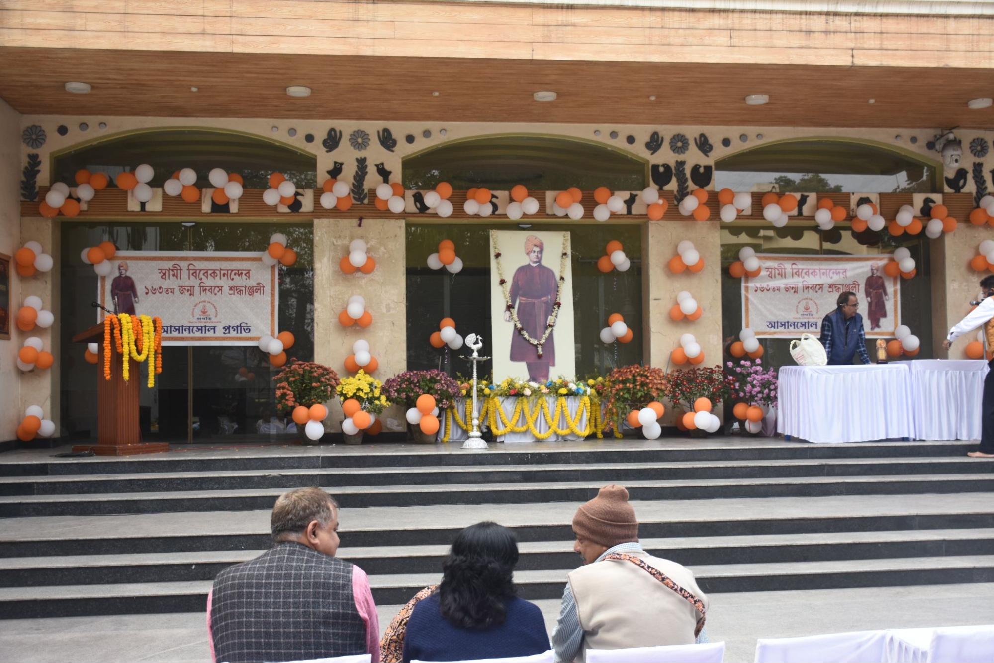 Volunteers at a charity drive